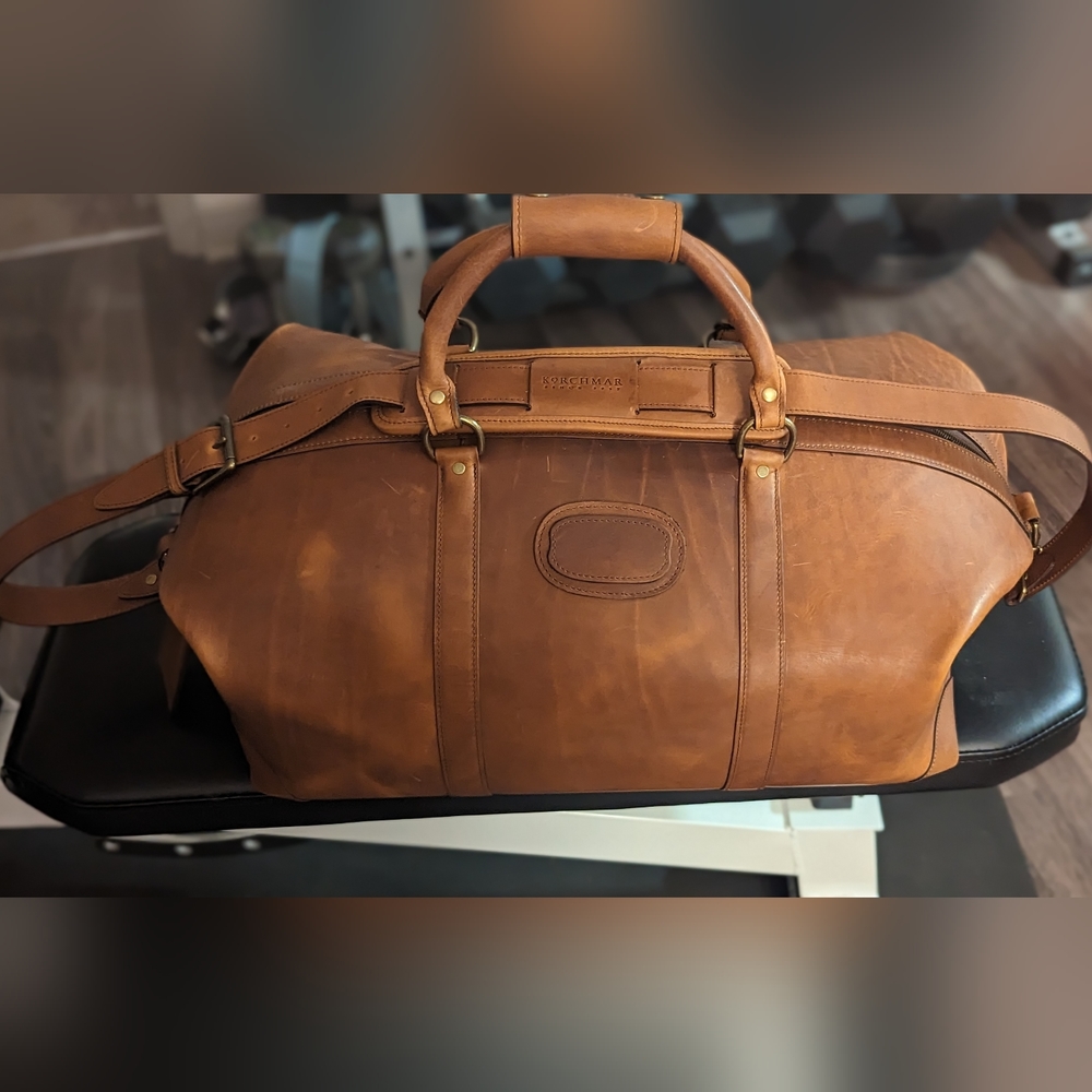 Korchmar Twain 22" Leather Weekender (Espresso color)